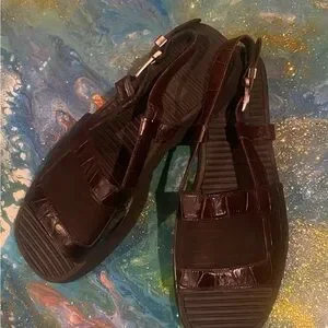 Vintage 2000s GIANNI VERSACE brown Strappy Sandals size 12 Versace Sandal - Etsy main image 4